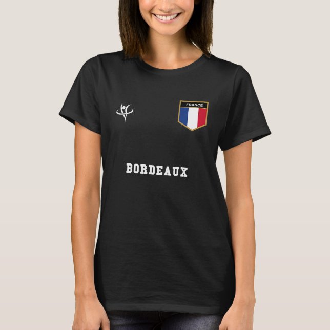 BORDEAUX France Vintage Sports T-Shirt (Front)