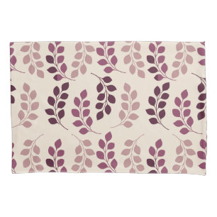 Bordeaux Modern Botanical Japandi Pillowcase