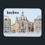 Bordeaux Photography Hand Lettered Magnet<br><div class="desc">The perfect souvenir to remember your trip to Bordeaux. Featuring hand lettered watercolor. Photo taken from Bordeaux,  France. Add a special date to make it even more memorable!</div>