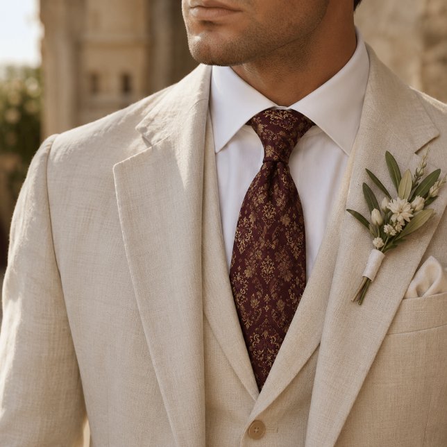 Bordeaux Renaissance Tie (Creator Uploaded)