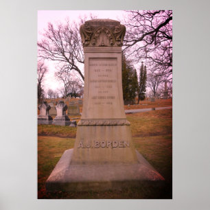 Borden Monument, Fall River, MA - A.J. Borden Poster