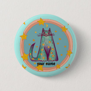 Border Cat pin button