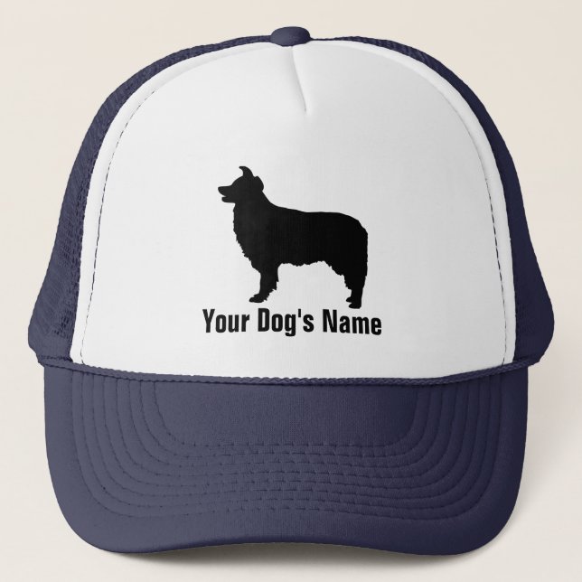 Border Collie ボーダー・コリー Trucker Hat (Front)