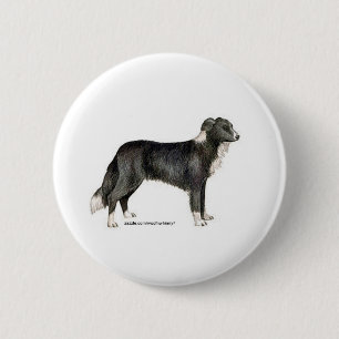 Border Collie 6 Cm Round Badge