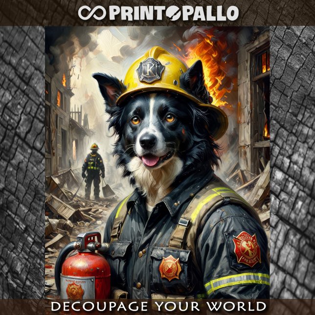Border Collie acting as a Firefighter -  Tissue Paper (Creator Uploaded)