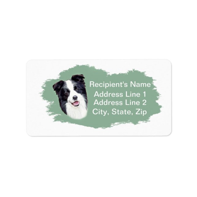 Border Collie Address Labels (Front)