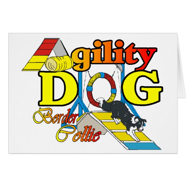 Border Collie Agility Gifts (Front Horizontal)