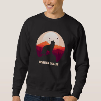 Border Collie and Mountain Premium Sweatshirt