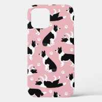 Border Collie and Paw Print Case-Mate iPhone Case