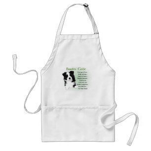 Border Collie Art Gifts Standard Apron