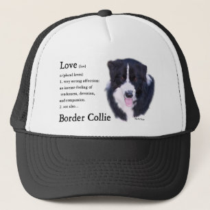 Border Collie Art Gifts Trucker Hat