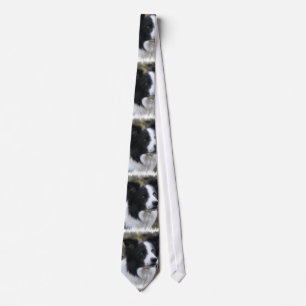 Border Collie Art Tie