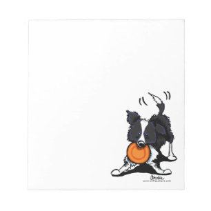 Border Collie at Play Notepad