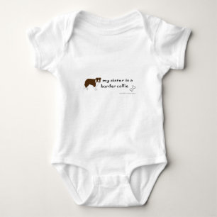 border collie baby bodysuit
