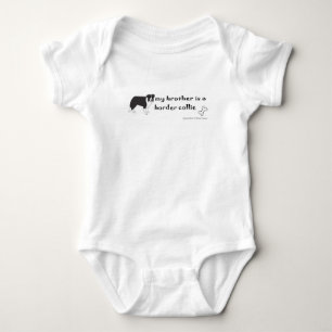 border collie baby bodysuit