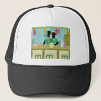 Border Collie Bamboo Tiki Bar