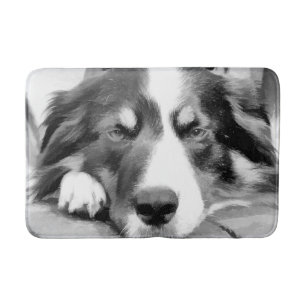 BORDER COLLIE BATH MAT