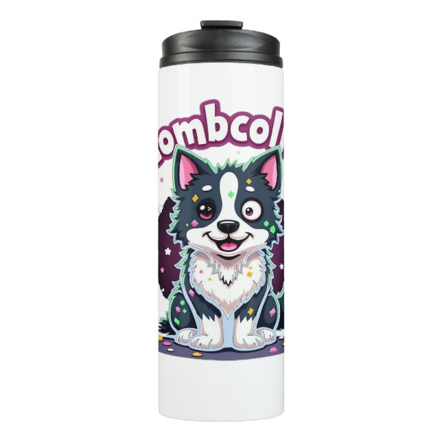 Border Collie BC Zombie Dog Halloween Essential T- Thermal Tumbler (Front)