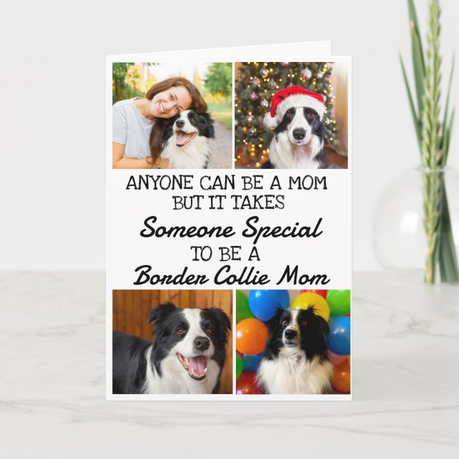 Border Collie...Best Mum Mother's Day Card (Front)