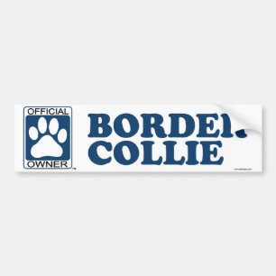 Border Collie Blue Bumper Sticker