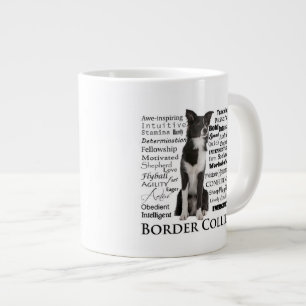 Border Collie Breed Traits Jumbo Mug