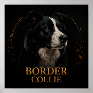 Border Collie Champion Herding Collection Poster