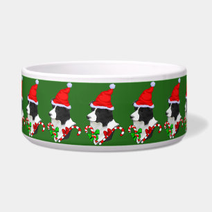 Border Collie Christmas Bowl