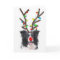 Border Collie Christmas Card~Rudolph