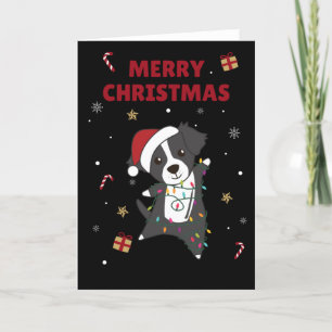 Border Collie Christmas Dog Winter Animals Dogs Holiday Card