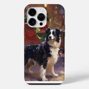 Border Collie Christmas Festive Season iPhone 14 Pro Max Case