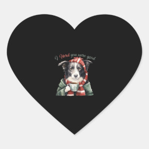 Border collie Christmas Jumper Essential T-Shirt Heart Sticker