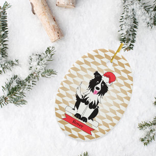 Border Collie Christmas Pet Ornament
