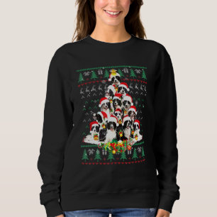 Border Collie Christmas Tree Ugly Sweater Dog Pupp