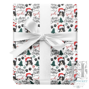 Border Collie Christmas Wrapping Paper
