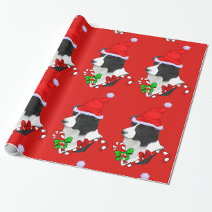 Border Collie Christmas Wrapping Paper