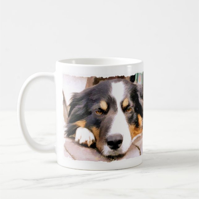 BORDER COLLIE COFFEE MUG (Left)