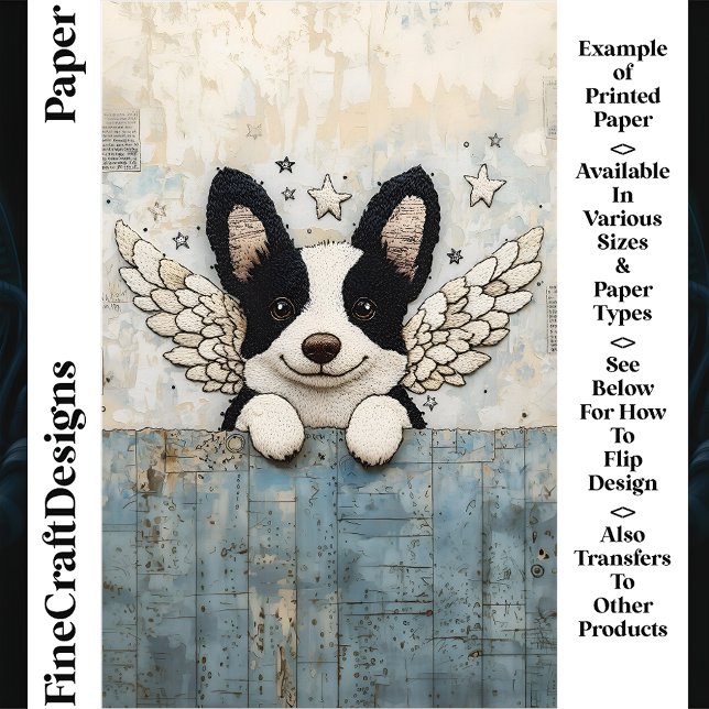 Border Collie Collage CL3 Scrapbook Paper (Creator Uploaded)