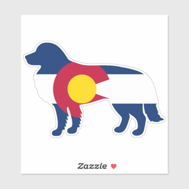 Border Collie Colorado Flag (Sheet)