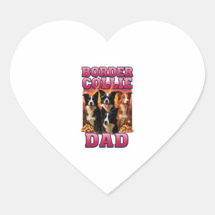 Border Collie Copy Copy Copy Heart Sticker
