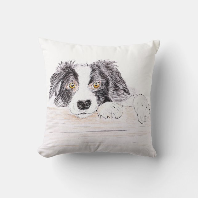Border collie cushion (Front)