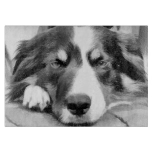 BORDER COLLIE CUTTING BOARD