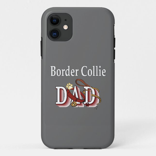 Border Collie Dad Case-Mate iPhone Case (Back)