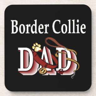 Border Collie Dad Coaster