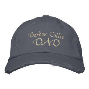 Border Collie DAD Gifts Embroidered Hat