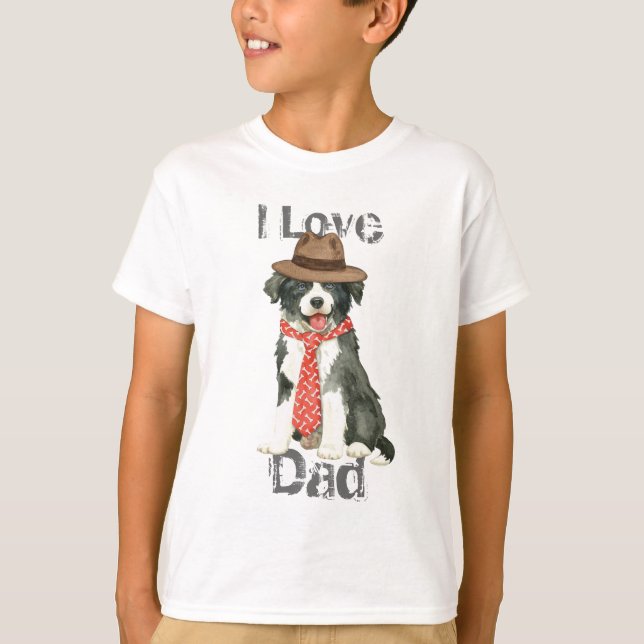 Border Collie Dad T-Shirt (Front)