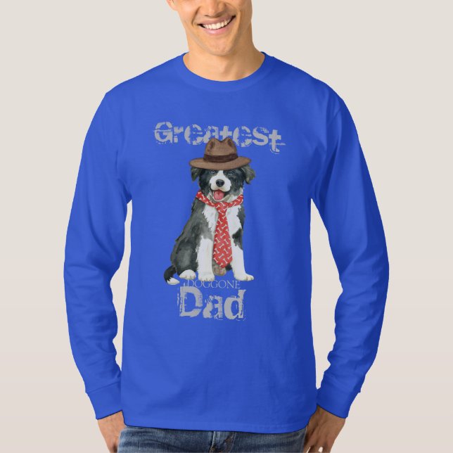Border Collie Dad T-Shirt (Front)