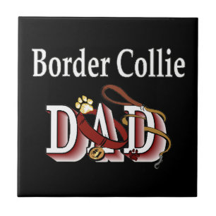 Border Collie Dad Tile