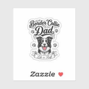 Border Collie Dad Vintage Engraving Dog Shirt Desi
