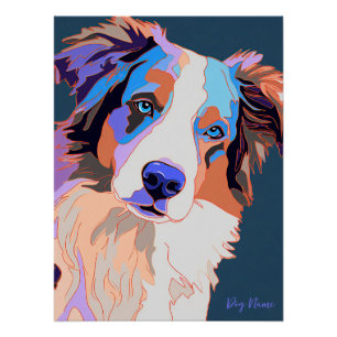 Border Collie Dog 001 - Bruno Pokopen Poster