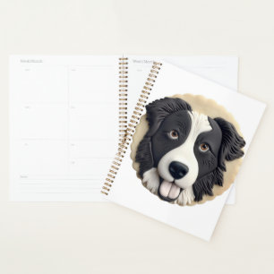 Border Collie Dog 3D Inspired Planner